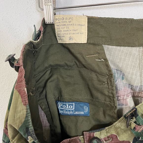 Vintage Polo Ralph Lauren RLPC Camo Army OG 107 Pants //‎ Size 36 x 32 - Picture 2 of 8